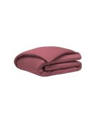 Copripiumino Cosmos red Teophile in raso di cotone biologico liscio