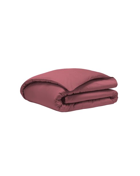 Copripiumino Cosmos red Teophile in raso di cotone biologico liscio