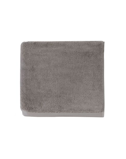 Essentiel Gästetuch aus gekämmter Bio-Baumwolle, einfarbig, kieselgrau, 40 x 60 cm