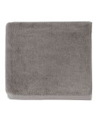 Essentiel schlichtes Badetuch aus gekämmter Bio-Baumwolle kieselgrau - 60x100 cm