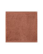 Quadrato liscio Essentiel red cosmos in cotone biologico - 30x30 cm