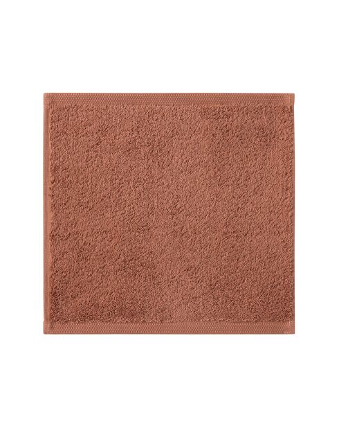 Quadrato liscio Essentiel red cosmos in cotone biologico - 30x30 cm