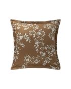 Federa in raso di cotone biologico stampato arancione Vivienne