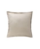 Federa in raso di cotone biologico stampato arancione Vivienne