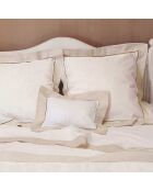 Federa imbottita in lino bicolore Natural Paris - 43x190 cm