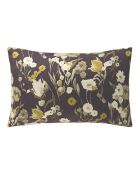 Federa Closerie in raso di cotone biologico stampato viola