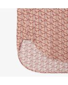 Oversized hemd met monogramprint latte/crystalline-iberis