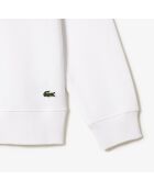 Felpa girocollo bianca in felpa