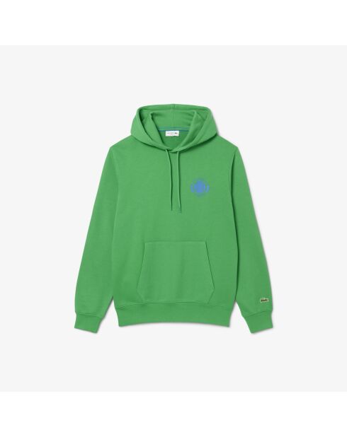 Felpa con cappuccio Calathea con stampa tennis