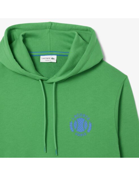 Felpa con cappuccio Calathea con stampa tennis