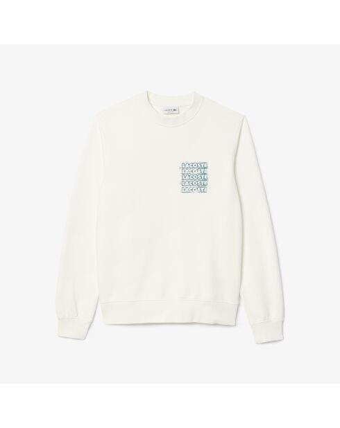 Felpa in felpa con grafica a fiori e calcare