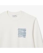 Felpa in felpa con grafica a fiori e calcare