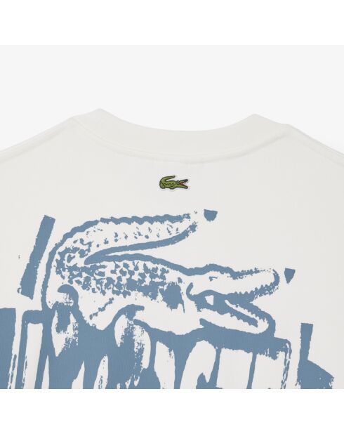 Felpa in felpa con grafica a fiori e calcare