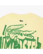 Geel/Calathea-sweatshirt van fleece met grafische print