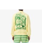 Geel/Calathea-sweatshirt van fleece met grafische print