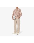 Fleece-Kapuzenpullover mit Latte/Iberis-Monogramm