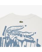 Felpa in felpa con grafica a fiori e calcare