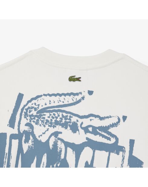 Felpa in felpa con grafica a fiori e calcare