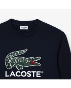 Felpa girocollo in felpa blu