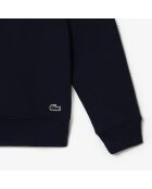 Felpa girocollo in felpa blu