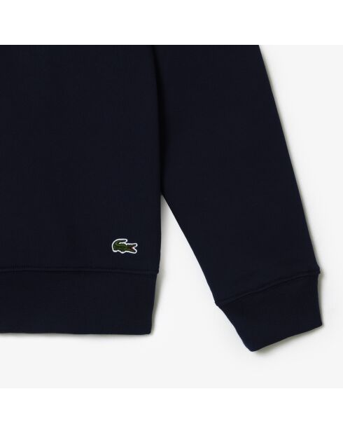 Felpa girocollo in felpa blu