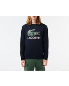 Felpa girocollo in felpa blu