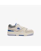 Sneakers Lineshot en cuir blanc/bleu clair