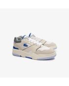 Sneakers Lineshot en cuir blanc/bleu clair