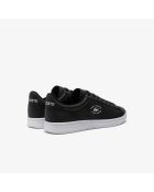 Baskets classiques en cuir 49SMA0032 noir/blanc