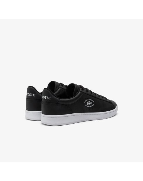 Baskets classiques en cuir 49SMA0032 noir/blanc