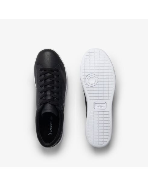 Baskets classiques en cuir 49SMA0032 noir/blanc