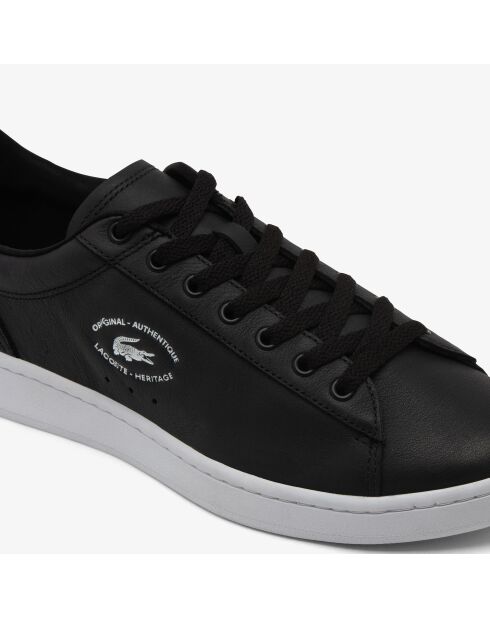 Baskets classiques en cuir 49SMA0032 noir/blanc