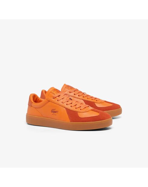 Sneakers Baseshot Pro aus orange/gummifarbenem Leder