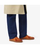 Sneakers Baseshot Pro aus orange/gummifarbenem Leder