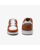 Court Cage Sneakers aus Leder in Braun/Weiß