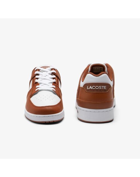 Court Cage Sneakers aus Leder in Braun/Weiß