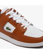 Court Cage Sneakers aus Leder in Braun/Weiß