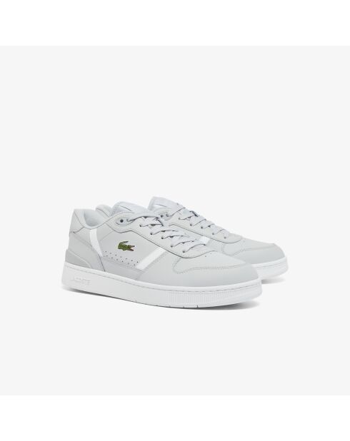 49SMA0068 lichtgrijs/witte klassieke leren sneakers