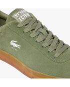 Zapatillas Baseshot de gamuza caqui/goma