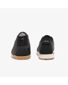 Club-Low zwart/gebroken witte leren sneakers