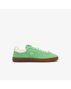Zapatillas Baseshot de piel verde/chicle
