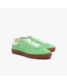 Zapatillas Baseshot de piel verde/chicle
