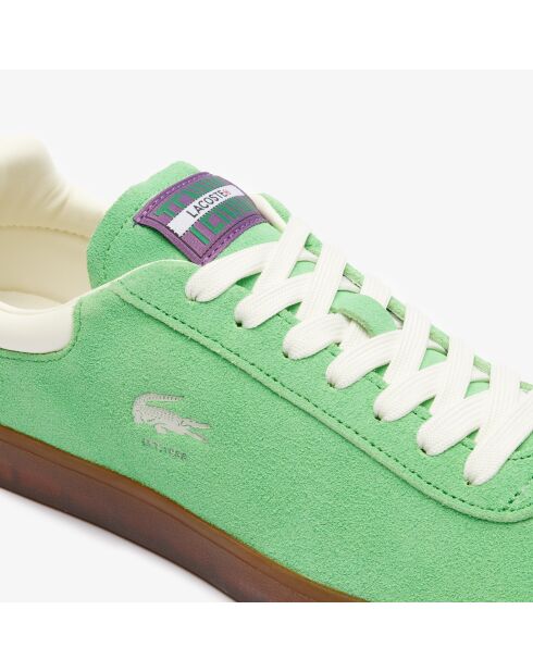 Sneakers Baseshot en cuir vert/gum