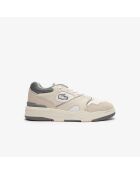 Sneakers Lineshot en cuir blanc/gris
