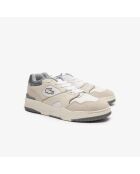 Sneakers Lineshot en cuir blanc/gris