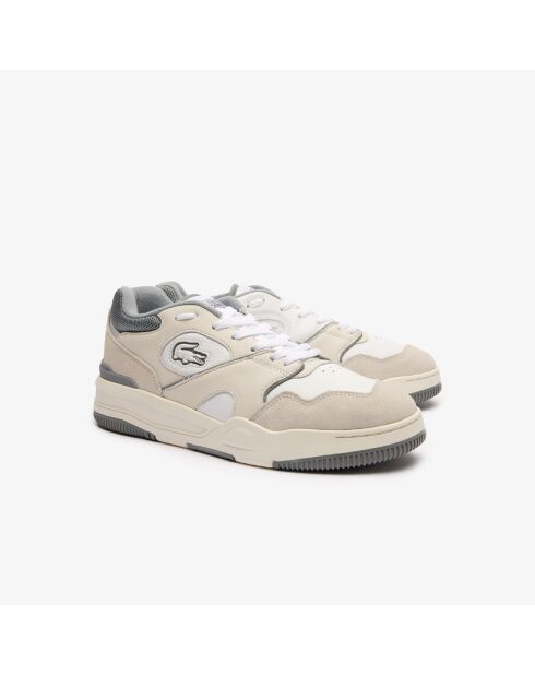 Sneakers Lineshot en cuir blanc/gris