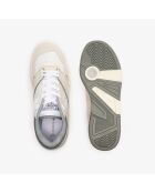 Sneakers Lineshot en cuir blanc/gris