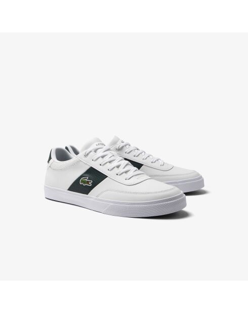 Court-Master Pro Sneakers aus Textil in Weiß/Dunkelgrün
