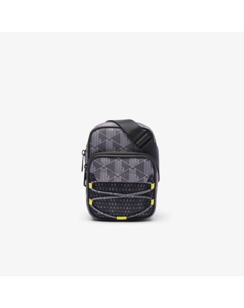 Petit sac à bandoulière The Blend mesh mono periscope bleu - 13x18,5x4,5 cm