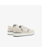 Sneakers T-Clip Set in pelle scamosciata bianco/grigio chiaro